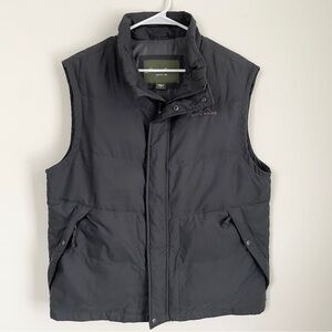 Eddie Bauer black goose down vest EB550